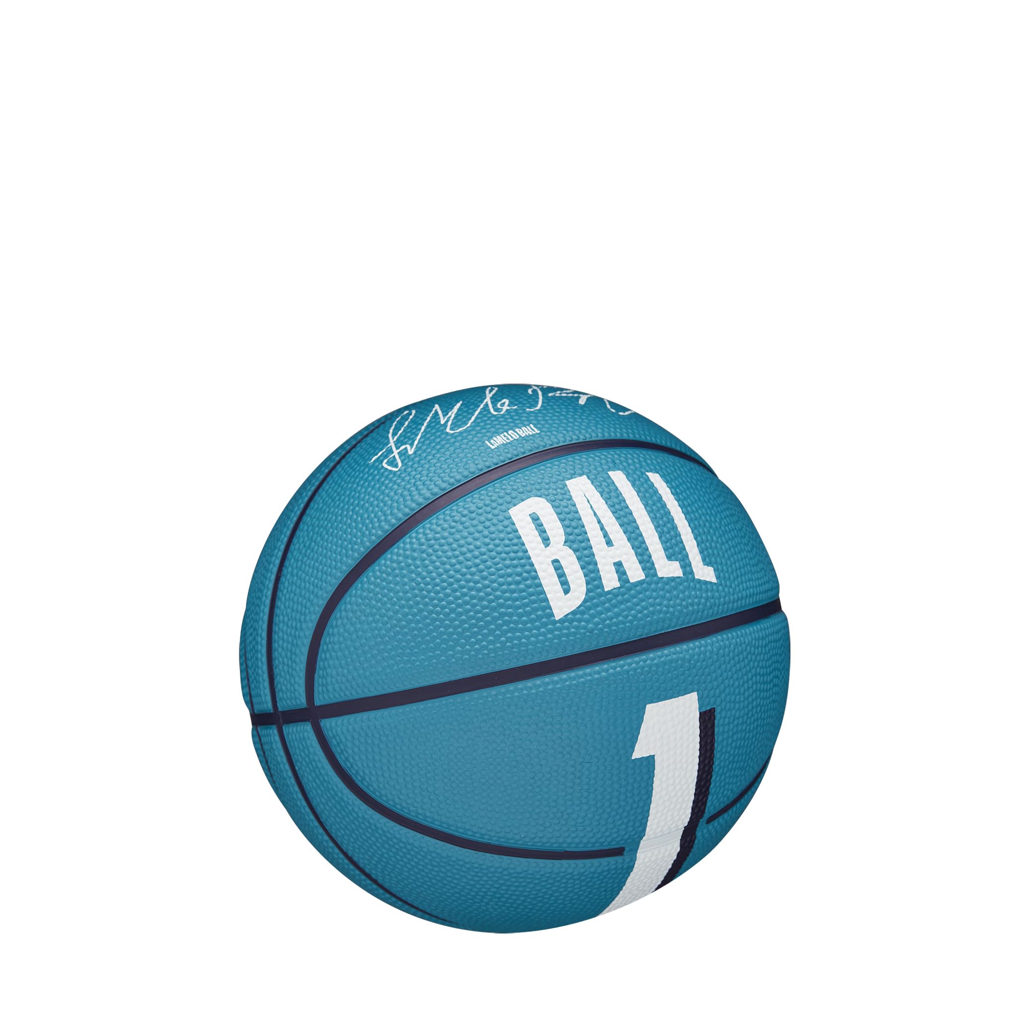 Wilson Basketball, NBA Player Icon Mini, LaMelo Ball, Charlotte Hornets, Outdoor and Indoor, Blue / White, 3 - Image 2