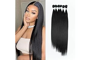 DÉBUT Long, Luscious Synthetic Hair Weave for Captivating Styles