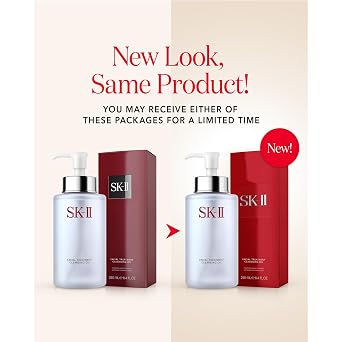 SK-II Facial Treatment Cleansing Oil - Gentle Makeup Remover Oil & Face Cleanser - Improves Texture, Dullness & Dryness for a Visibly Smoother Complexion (8.4 oz)