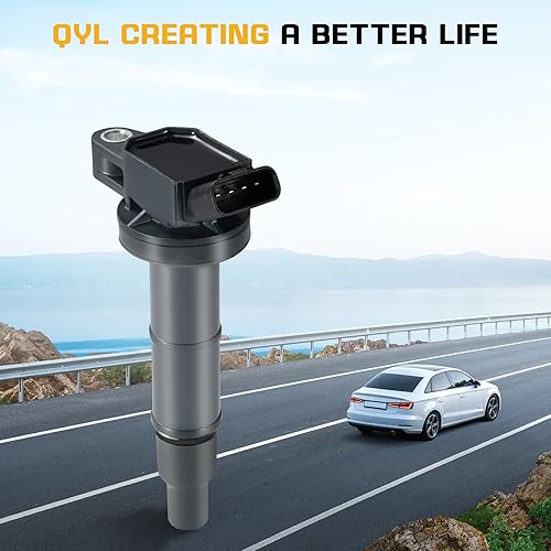 Miniatura 7 de QYL Paquete de 4 bobinas de encendido compatibles con Toyota Camry Solara Rav4 HighlanderScion Tc Xb #UF333 C1330 6731307 90919-02244