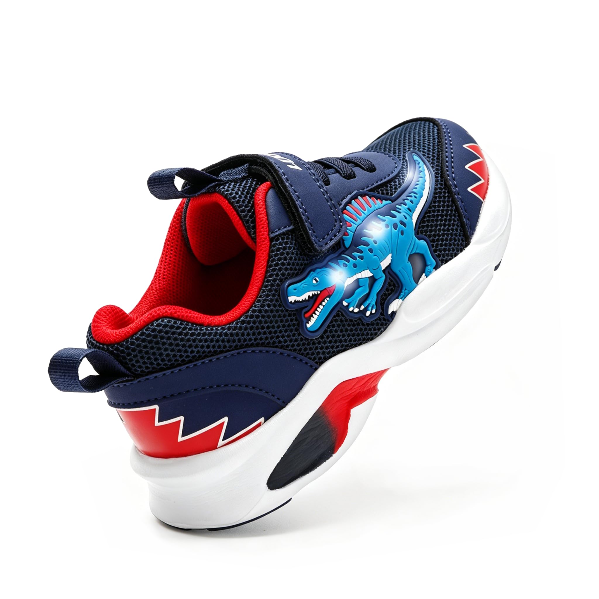 Zapatillas de Deporte para Niños, Zapatos Luminosas de Dinosaurio, Malla Transpirable