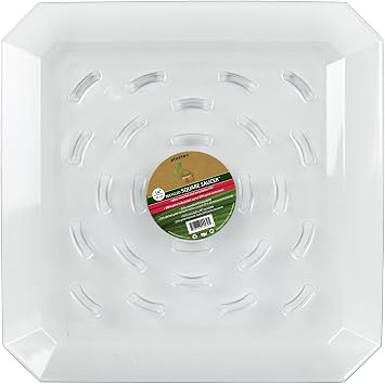 Plastec SQR14 14" Square Recycled Plant Saucer