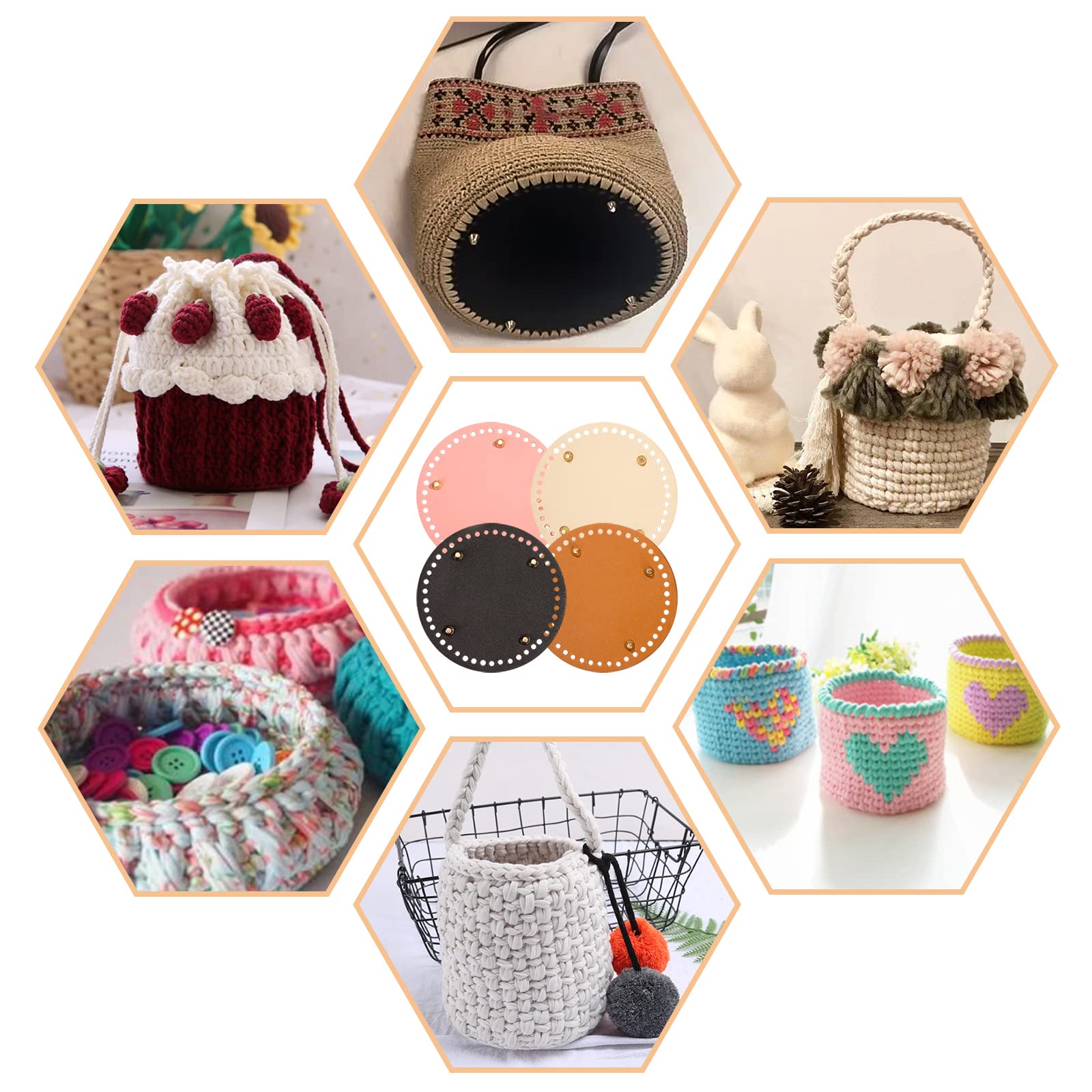 4 Pièces Fond De Sac, Fond De Sac À Crocheter, Tapis Ovale