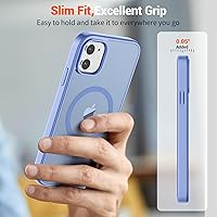 Vista 138 de SUPFINE Funda magnética para iPhone 11 con protector de pantalla (compatible con MagSafe) (protección contra caídas de grado militar), translúcida