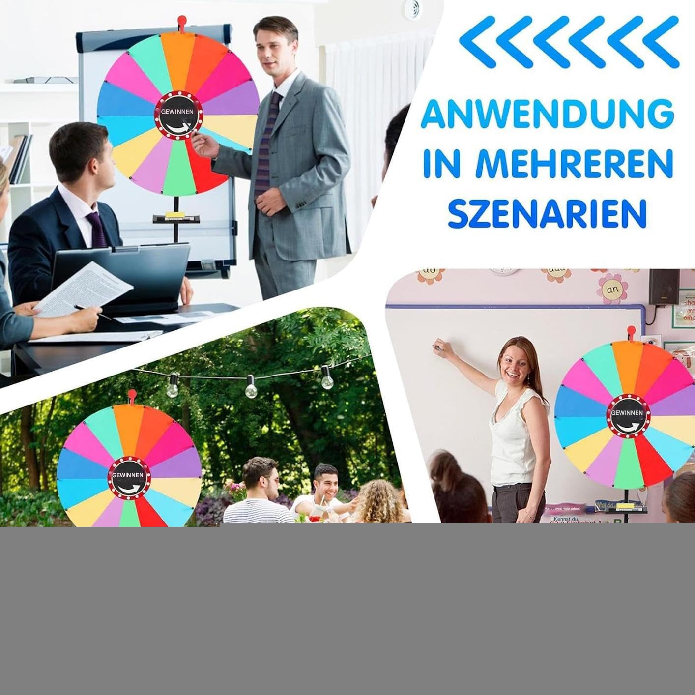 Verstellbare Drehrad Einheit - Tragbares Robust Geformtes Spielzeug, Farbenfrohes Drehspiel Für Gruppen, Unterhaltsames Aktivitätsspiel Für Klassen, Erweiterbares Funktionskonzept with Flexibler Anpas