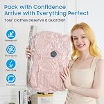 Vacuum Storage Bags,Wireless Electric Air Pump, Portable Electric Pump Vacuum Bags - Maximize Space for Travel & Home (5x 40x50cm, 5x 40x60cm, 5x 50x60cm)
