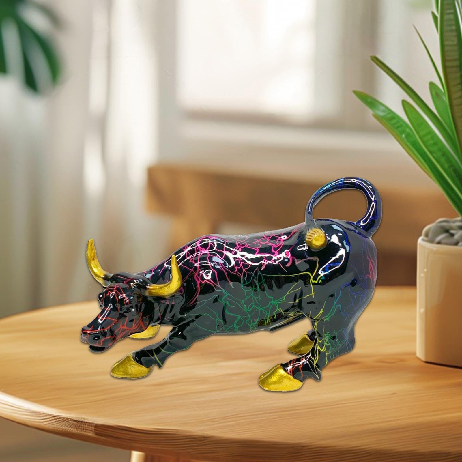 Bulls - Figuras de resina exquisitas y elegantes para escritorio