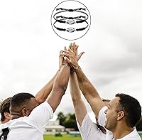 Vista 5 de Hicarer 20 pulseras de fútbol ajustables con dijes de fútbol, regalos de fútbol para mujeres y hombres, la mayoría de jugadores de equipo deportivo