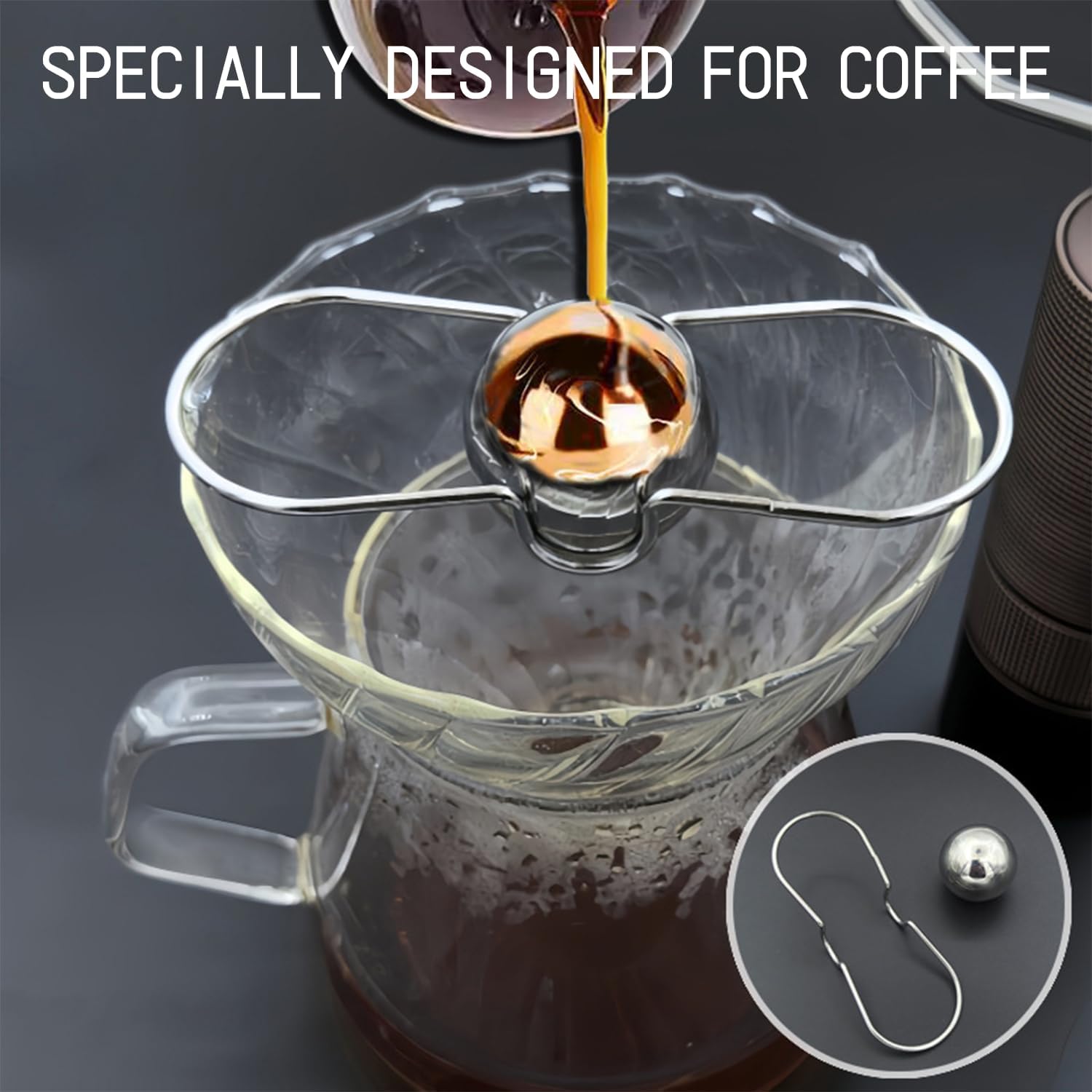 Espresso Cooling Ball 2 Pcs Stainless Steel Reusable Chiller For Drinks