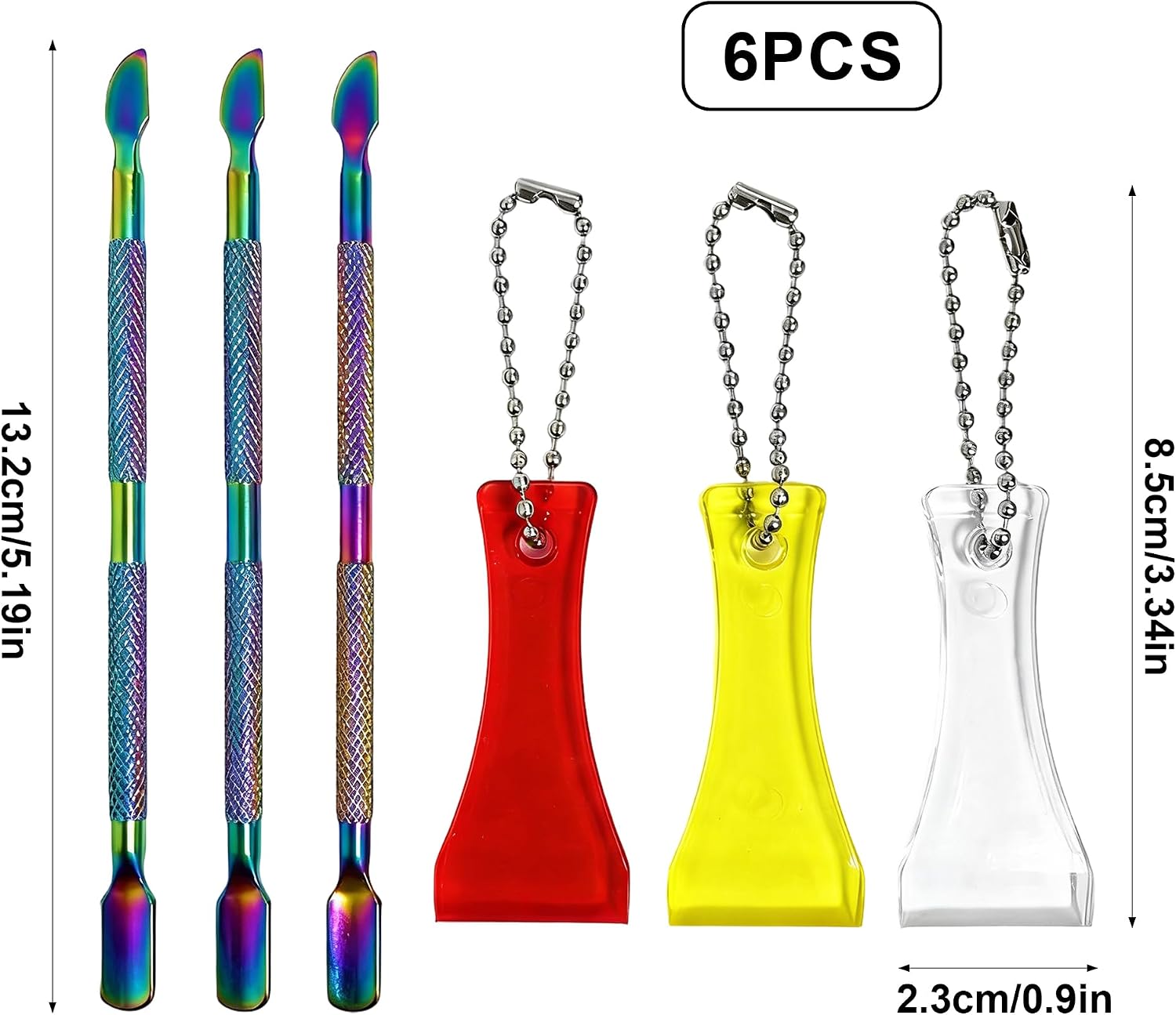 6 Pcs Lottery Ticket Scratcher, Dual-Head Metal Scratch Off Tool - Portable Stainless Steel Scraper for Lotto Games