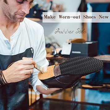 Rubber Soles for Bottom of Shoes, Rubber Shoe Sole Replacement for Boots, Sneakers, Shoes Making, 4 mm Thick