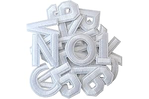 GYGYL Embroidered Letter Appliques: A to Z and 0 to 9 Iron-on...