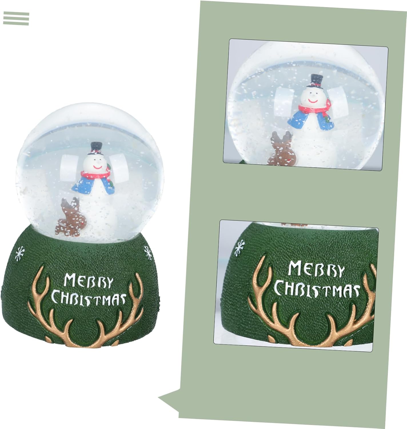 1pc Musical Adorable Xmas Snowman Water Globe Led Light Melodies for Christmas Decor for Boys and Girls and Collectors