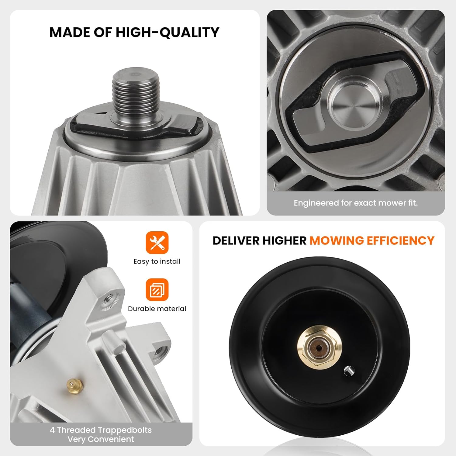 54 inch Deck Rebuild Kit 618-09236 Spindle for Troy-Bilt Mustang Z54 Cub Cadet XT1-ST ZT1-54 ZT2-54 ZTS2-54 for MTD UltimaZT1 for Craftsman Z5800 Z7600 T3200, Replace Spindle 618P09236,Blade 742P05086