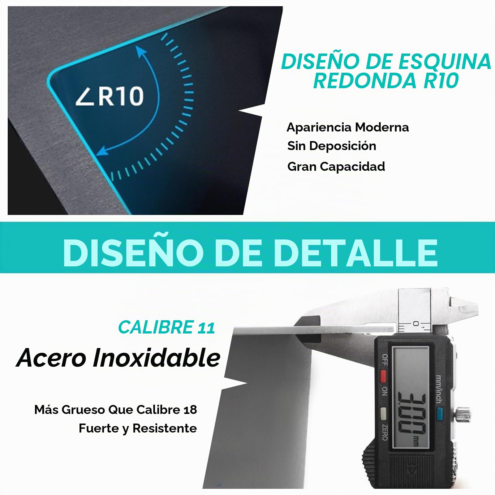 Fregadero de cocina de acero inoxidable 304 negro mate, 50 x 45 cm, fregadero empotrado con grifo, dispensador de jabón, grifo de agua potable (50 x 45 cm)