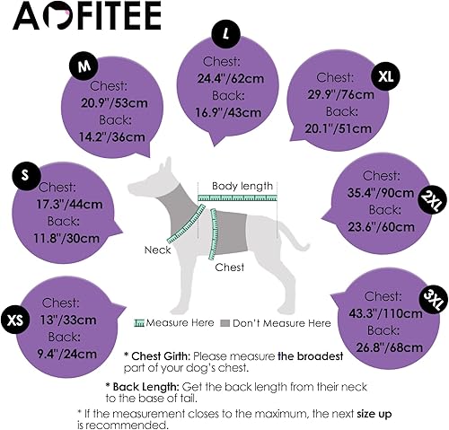 Miniatura 4 de AOFITEE Abrigo de invierno para perro, chaqueta cálida de forro polar para clima frío, chaleco deportivo reflectante con cremallera para cachorros,