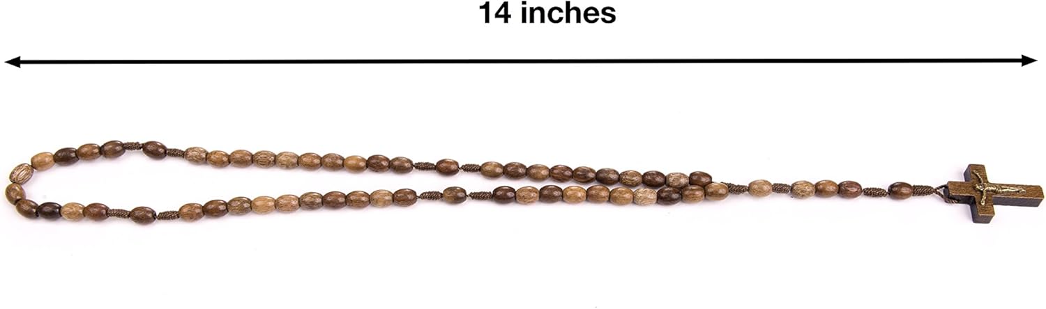 Intercession First Wood Rosary - Made in Brazil - Image 6