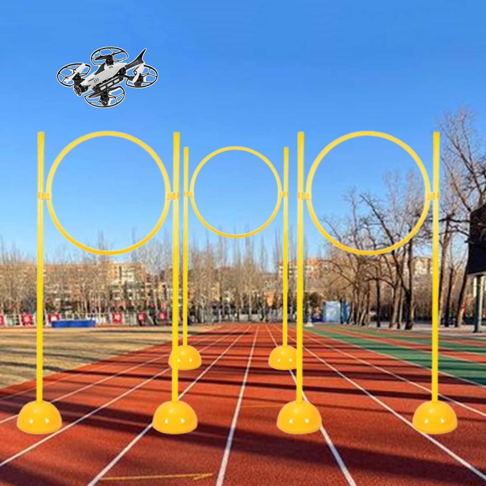 Drone Obstacle Course Loop - Cerchio da corsa all'aperto per allenamento quadricottero e allenamento sportivo