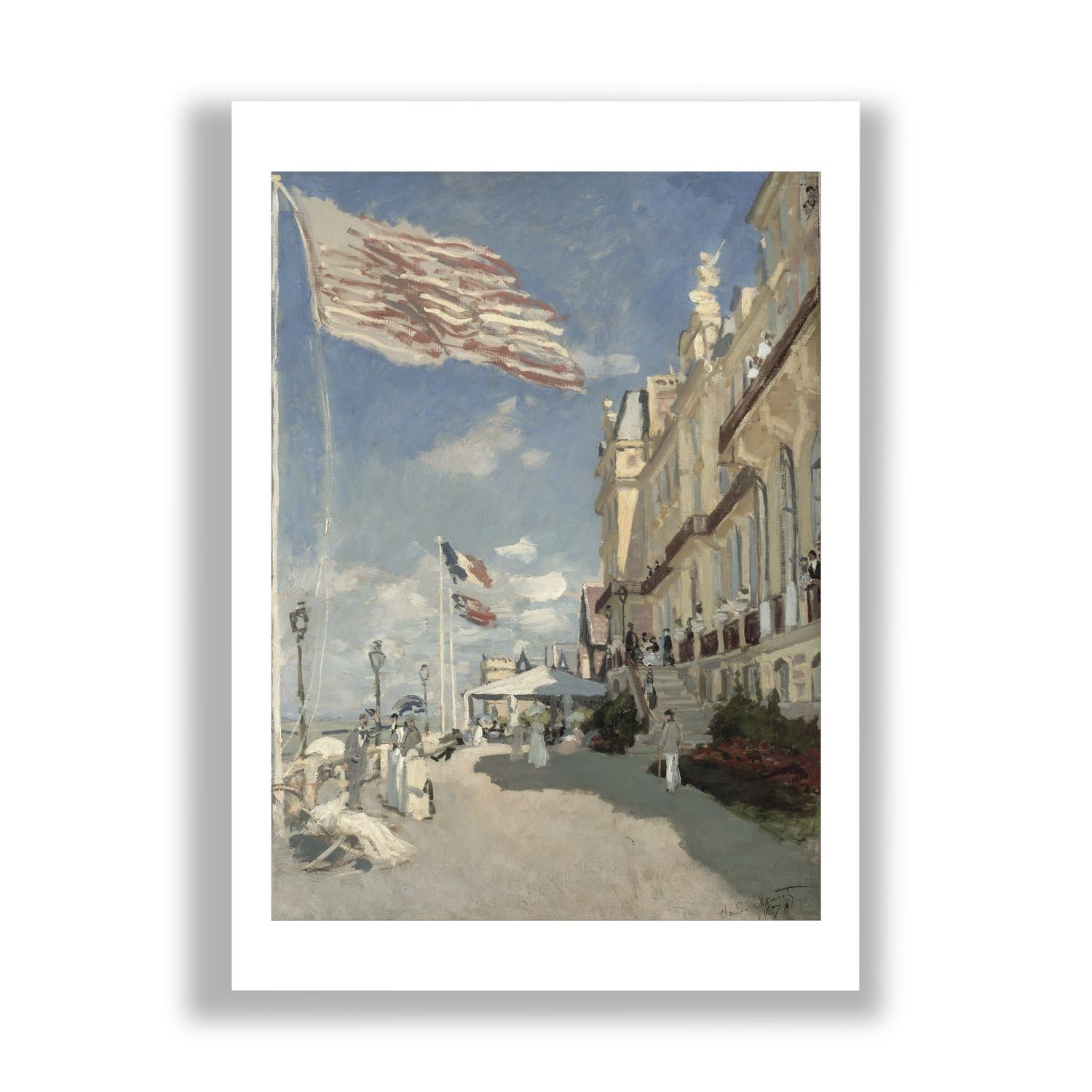 Impression d'art Claude Monet Trouville format medium papier mat