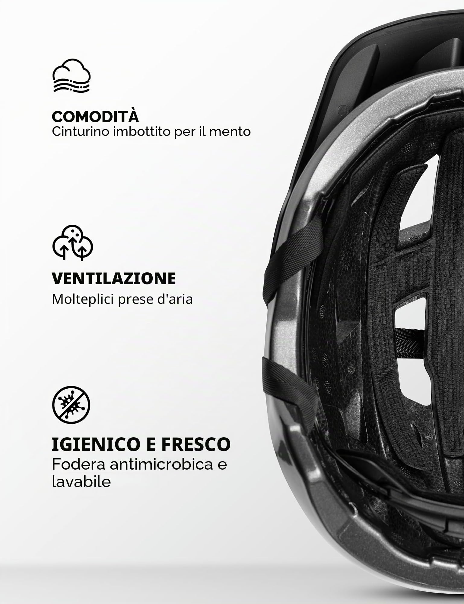 ROCKBROS Casco Bici Bambino Ragazze Ventilazione con Visiera Rimovibile | Caschetto Protettivo per MTB Ciclismo Skateboard Pattinaggio Regolabile 54-58cm