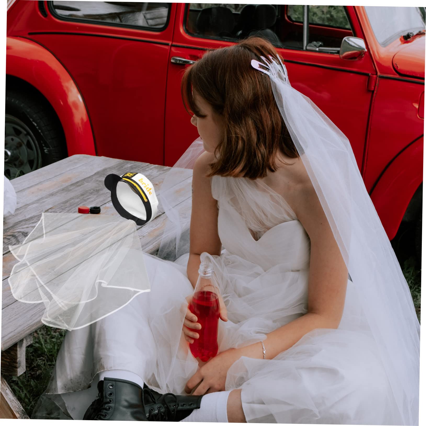 PRETYZOOM 3 Uds Sombrero De Nupcial Sombrero De Novia Velo Despedida De Soltera Fiesta s De De Con Velo Decoraciones Nupciales Yate