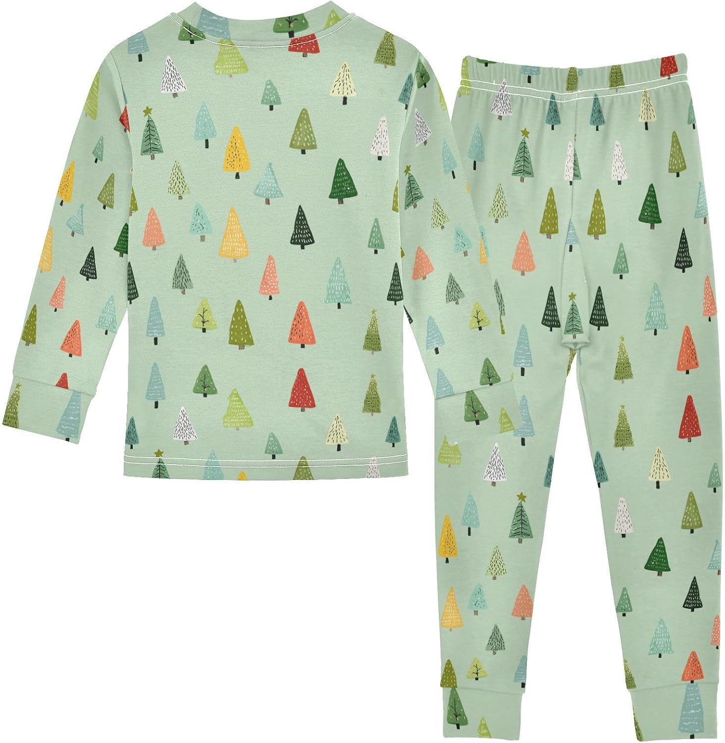 Gredecor Christmas Pajama Sets 2-Piece Long Sleeve Top with Pants Cotton Sleepwear Pjs Set 18M