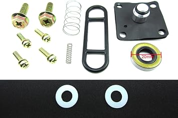 Fuel Petcock Valve Shut Off Repair Rebuild Kit GSXR 600 GSXR750 GSXR1100 for 18-4355 for FCK-24