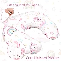 Vista 3 de Pea Pod Funda de almohada de lactancia, funda de almohada para mamás, suave, transpirable, tela de punto orgánico, fundas de almohada para recién