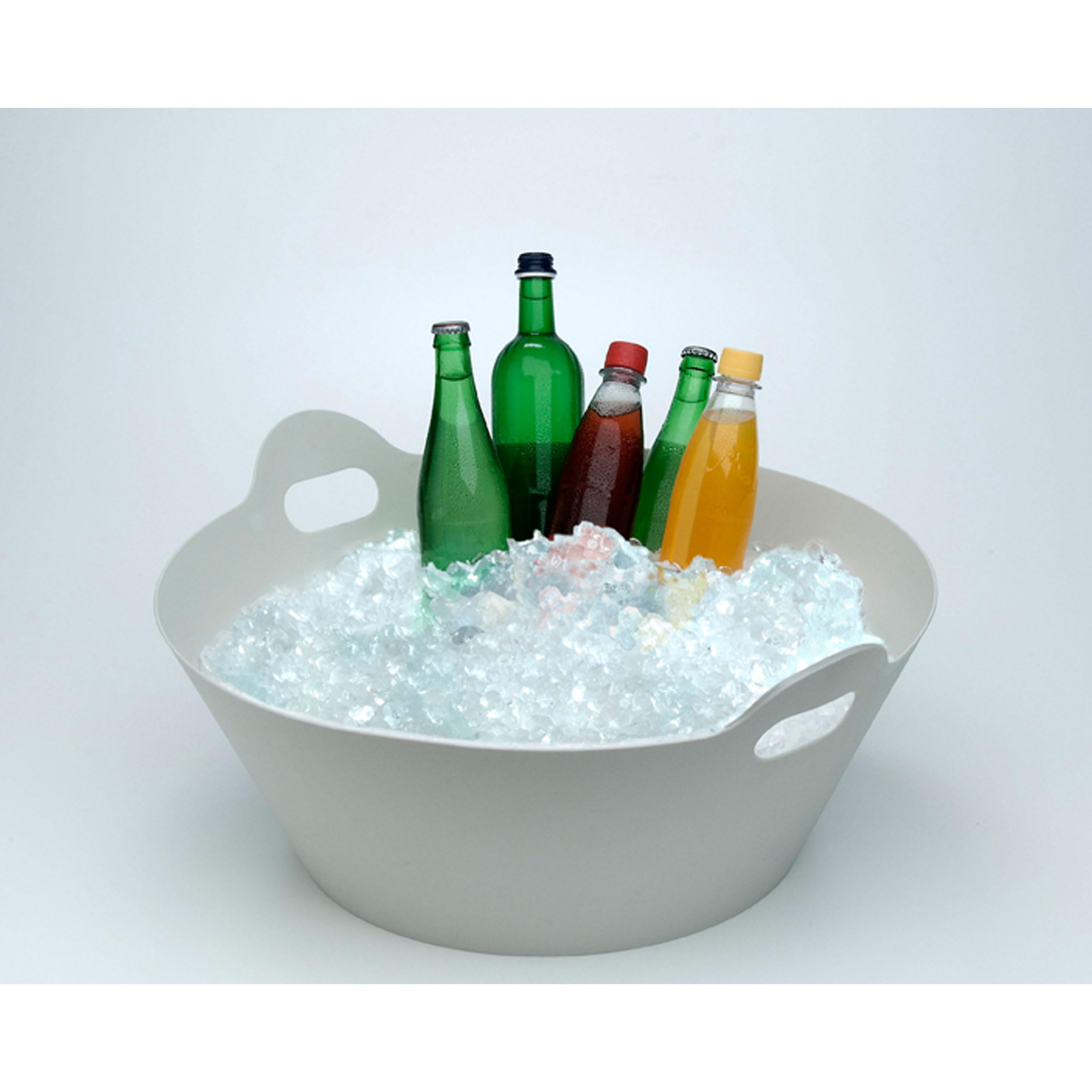 Authentics Bucket 2Hands, cesta de almacenaje, PP, blanco, 60 cm, 1034298