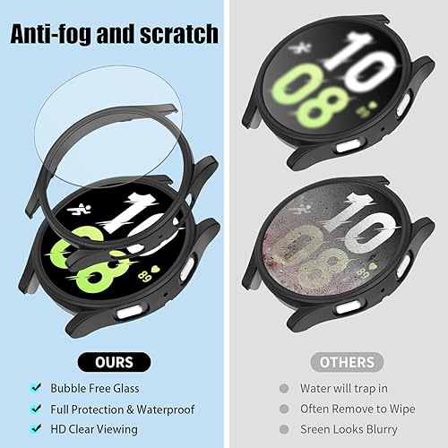 Miniatura 4 de Funda protectora de pantalla para Samsung Galaxy Watch 5Galaxy Watch 4 de 1.732 pulgadas, paquete 4+4 de repuesto para Galaxy Watch 5Galaxy Watch 4