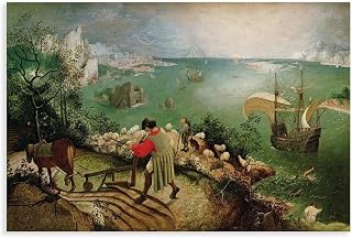 INSTADON Icarus Falls Landscape Poster Wall Art Canvas Painting HD Picture Aesthetics Print Modern Family Living Room Bedroom Bathroom Wall Decor 18x12inch(45x30cm) Unframe-style