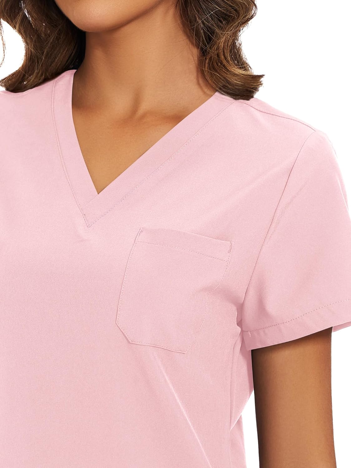 floralhue Scrubs for Women, Women's Medical Scrub Sets, V-Neck Scrubs Top & Cargo Pants with 12 Pockets