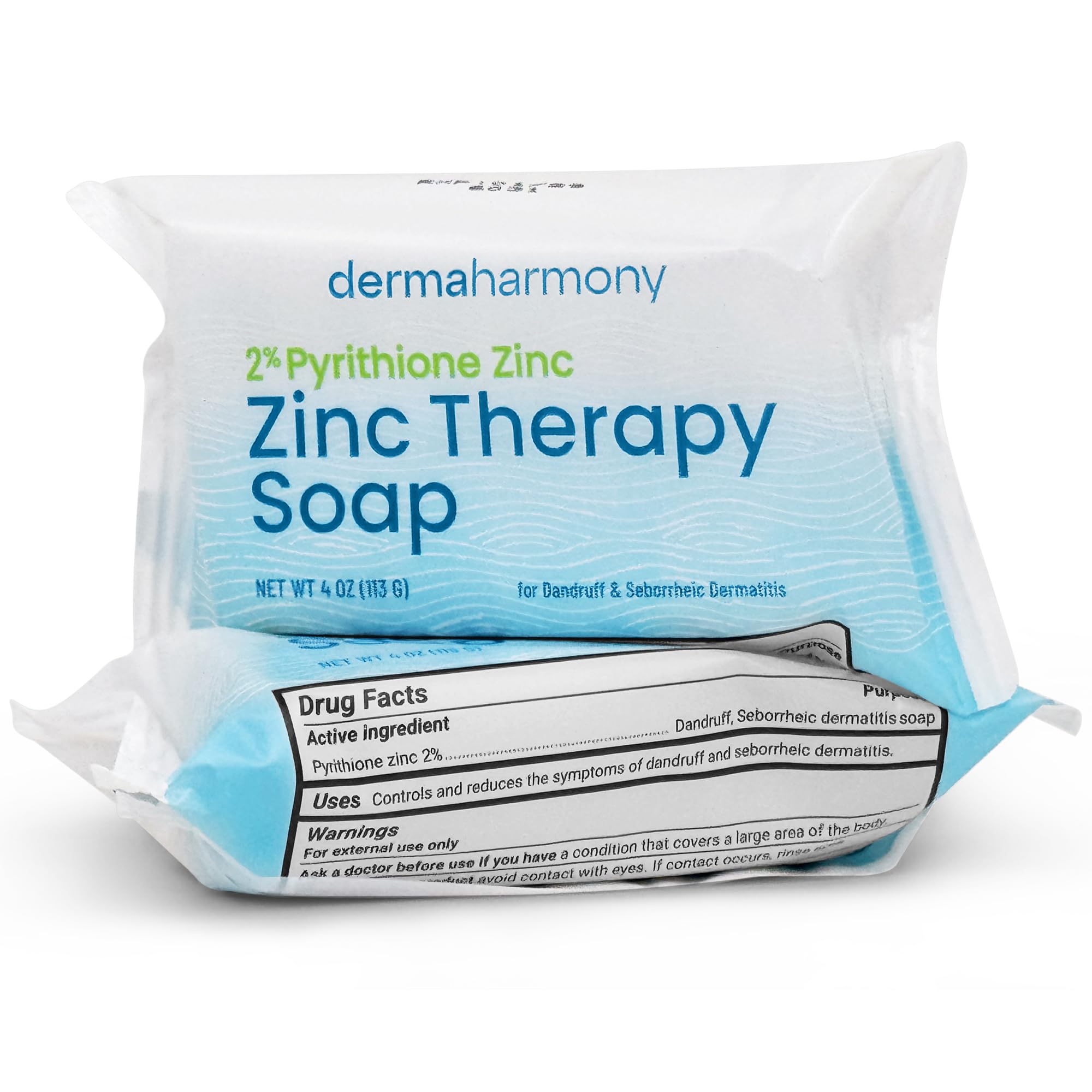Amazon.com : Dermaharmony Set of 2 2% Pyrithione Zinc (ZnP) Bar