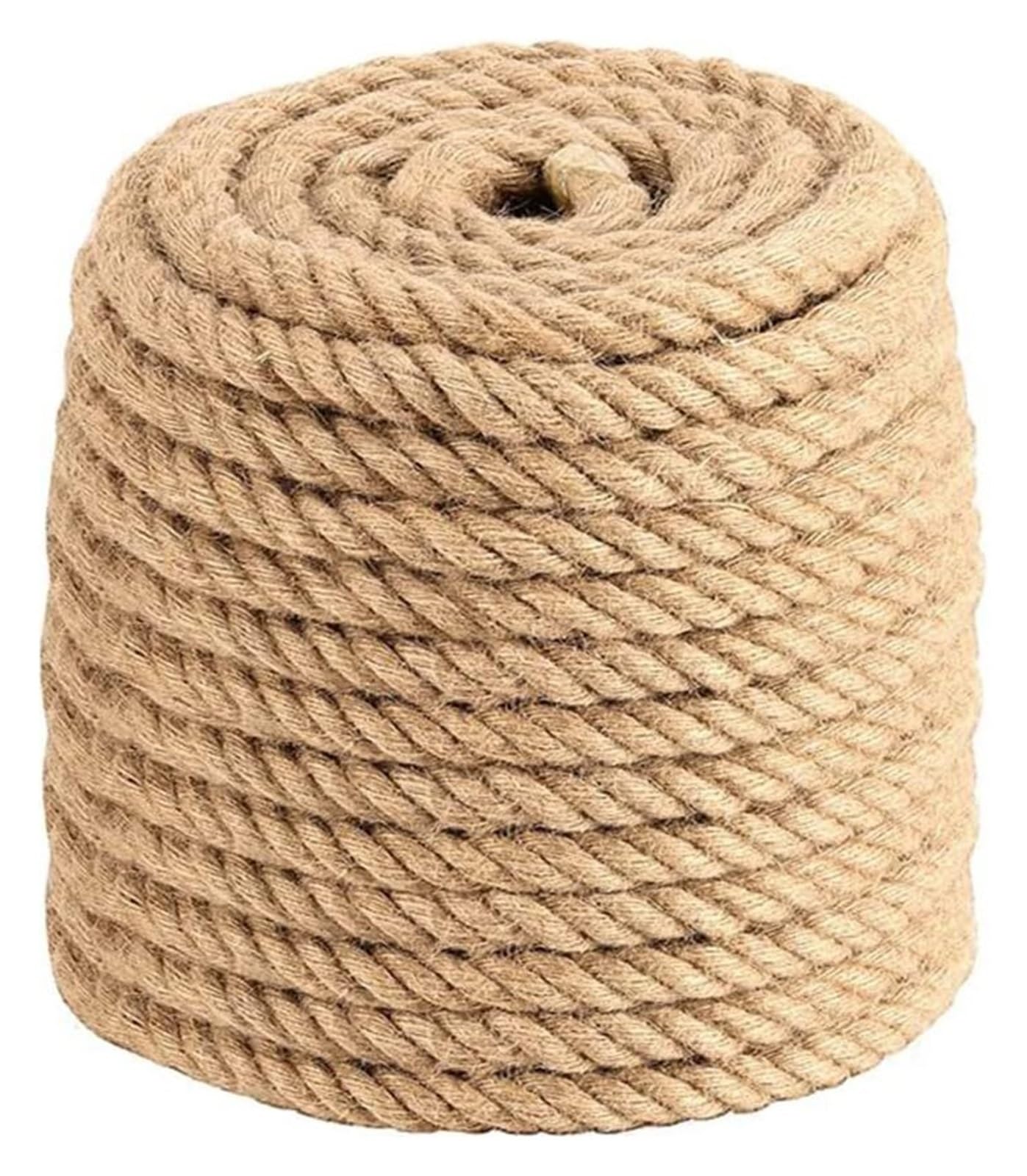 Sfqevhrz Thick Rope，Hemp Rope， 30Mm Natural Jute Rope 20M Twisted Hemp Rope Extra Thick Twisted Manila Hemp Rope(30Mm 20M)
