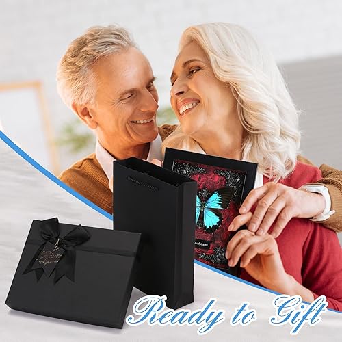 Miniatura 6 de Taxidermia de mariposa con marco de mariposa real, caja de sombra de mariposa, mariposas enmarcadas reales en una caja para decoración gótica del