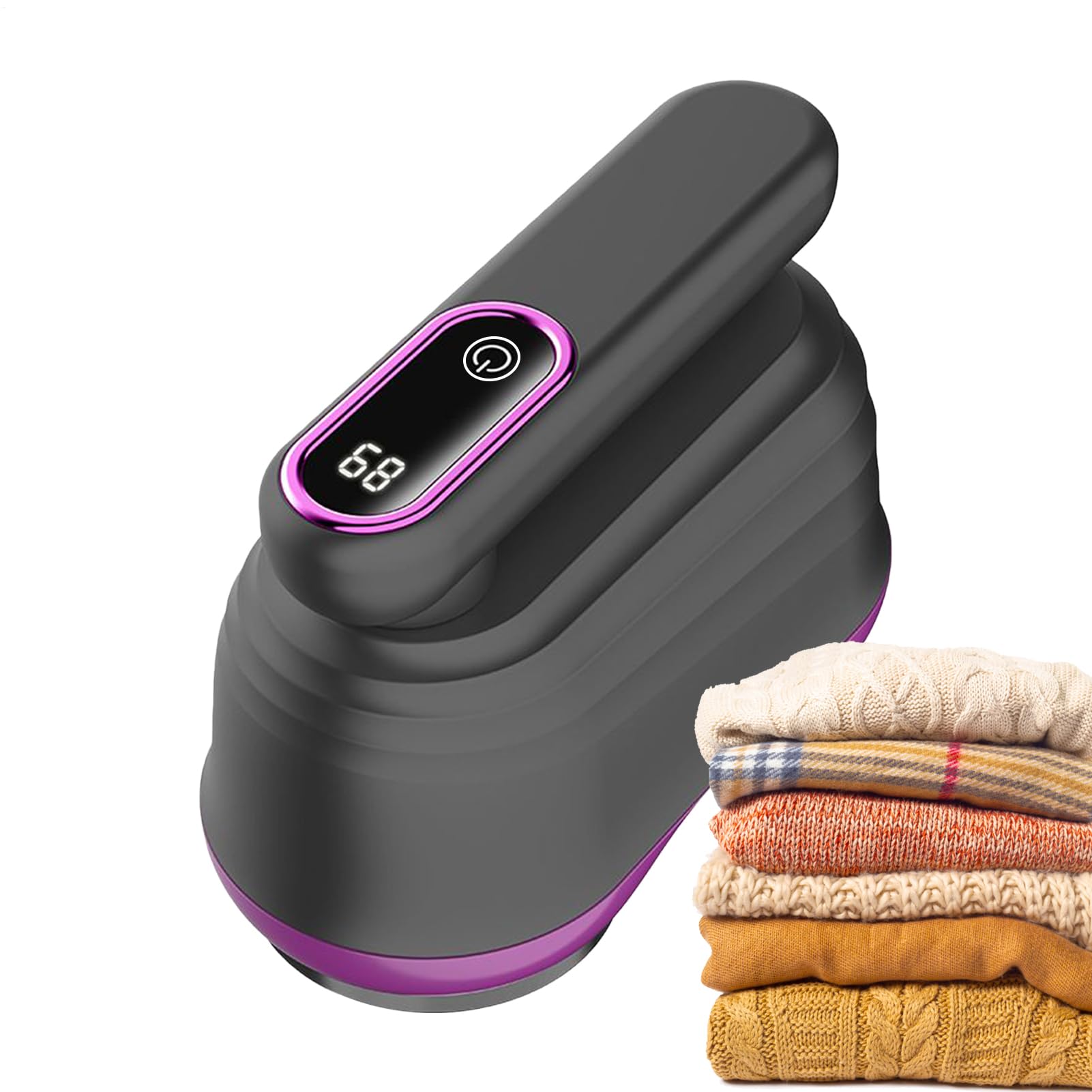 Grattoir à peluches rechargeable à double tête pour tapis et vêtements