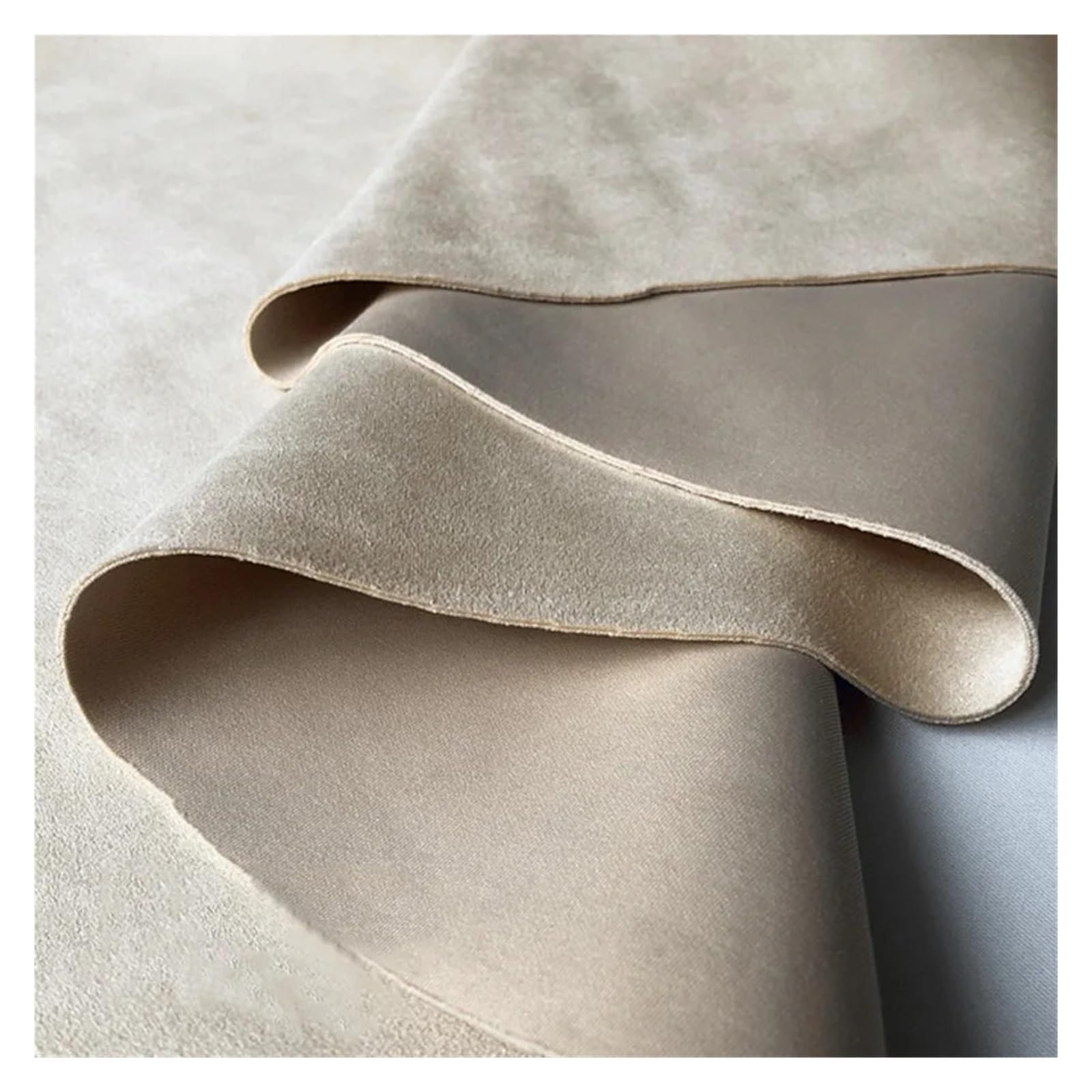 FIgpmwld Faux Suede Fabric, Multicolor Suede Fabric 50x160cm For Sewing DIY Crafts(White 74)