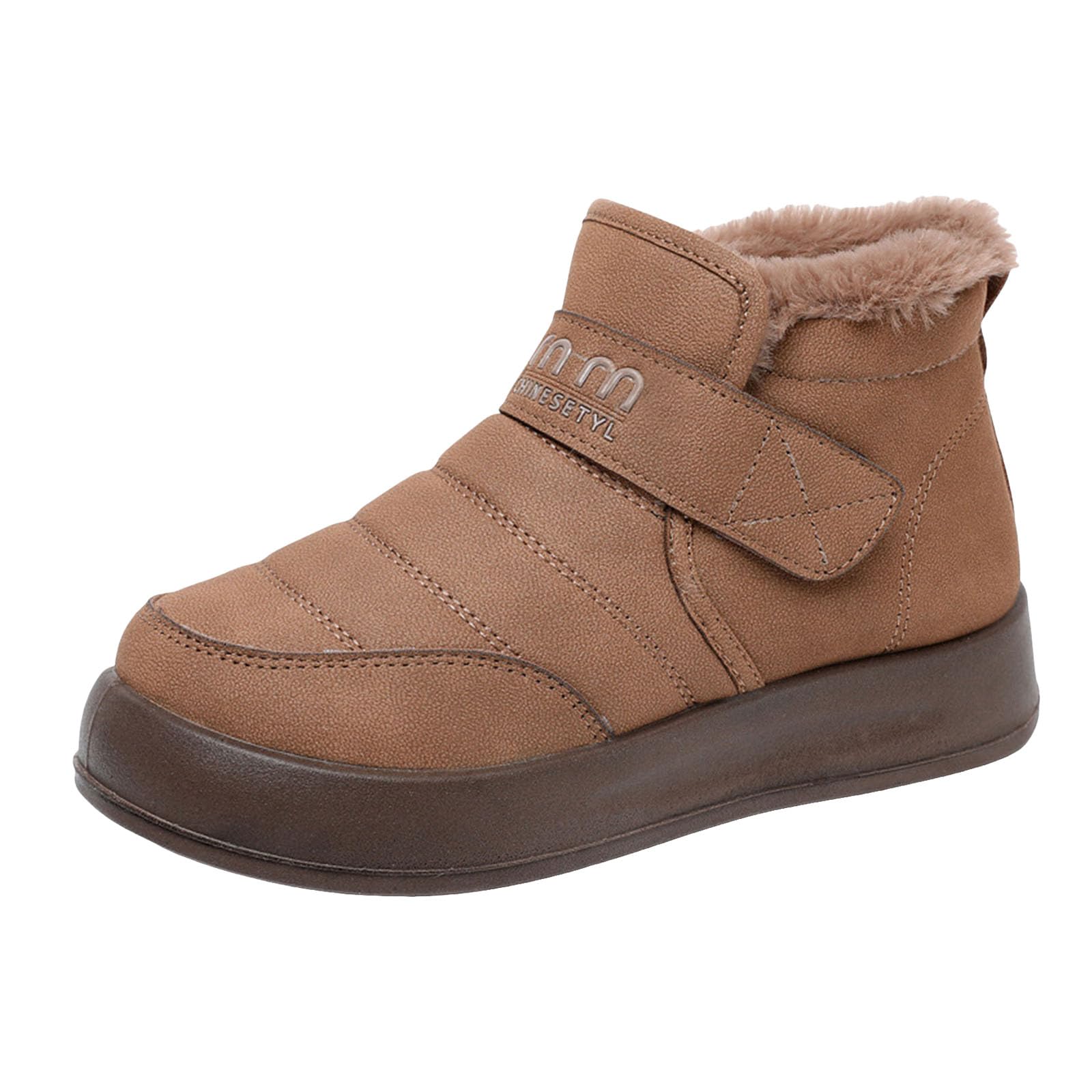 Womens All-Wear Cotton Boots Thick Warm Plush and Anti-Skid Design
