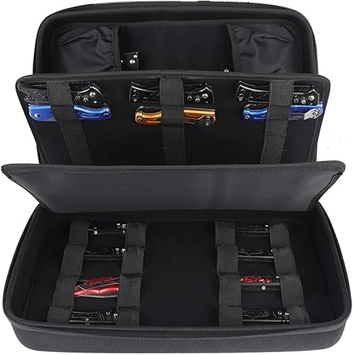 Vitrina para cuchillos, vitrina de bolsillo para cuchillos, caja de almacenamiento para cuchillos, soporte para cuchillos con más de 42 ranuras,