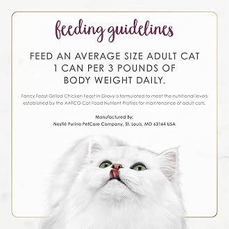 Purina Fancy Feast Grilled Wet Cat Food Chicken Feast in Wet Cat Food Gravy - (Pack of 24) 3 oz. Cans