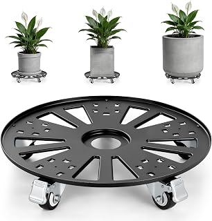 KEDSUM 16 in Plant Caddy with Wheels, Anti-Rust & Anti-Slip, 440LBS