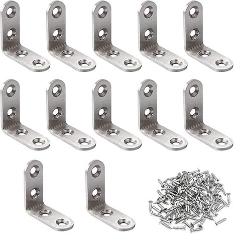 Jonikuper Protezioni angolari in metallo da 40 mm per scatole e
