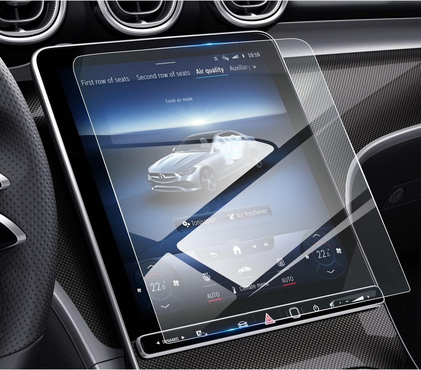 Mercedes C300 (2022-2026)/GLC300 (2023-2026) Screen Protector for Mercedes 11.9Inch Touchscreen, 9H Tempered Glass 2024 2025 C-Class/GLC-Class/CLE Coupe/SL Accessories HD Transparent 11.9"