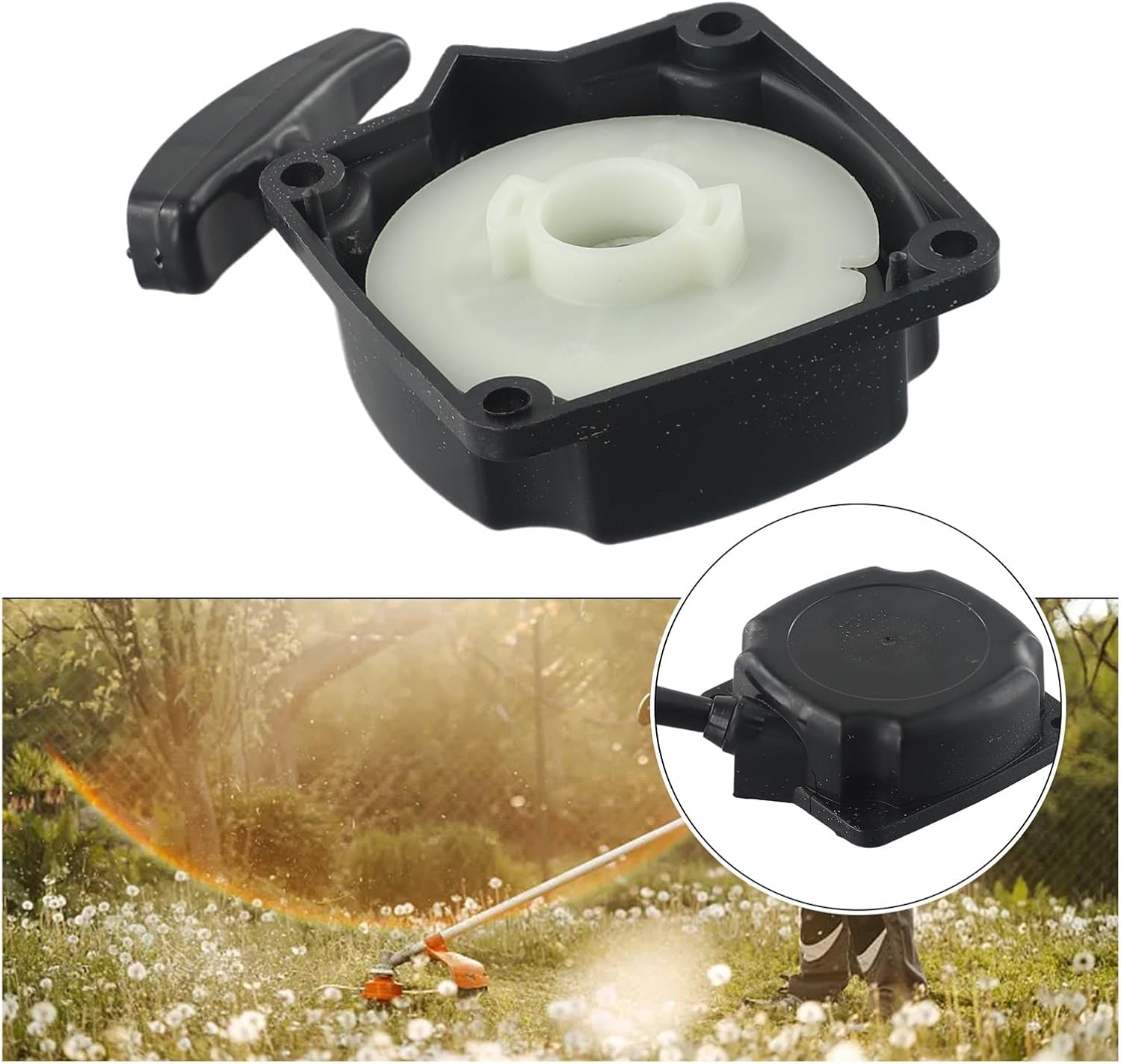 Pull Start Starter Fit for Brush Cutter Lawnmwoer Lawn Mowers Engine Hand Easy Install Part