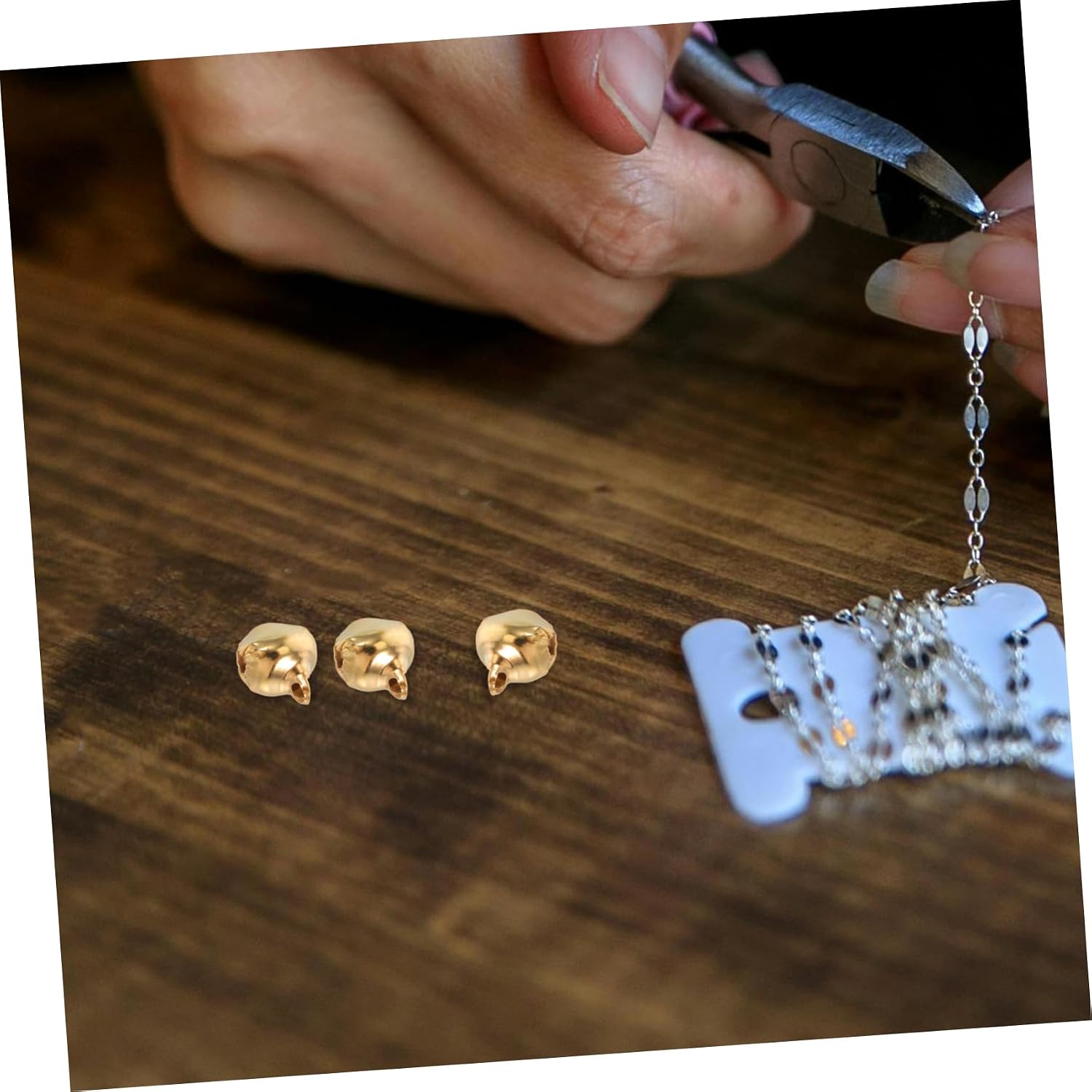 LIFKOME 200pcs Vintage Jingle Bells Craft Collar Charms DIY Accessories Home Decor Dog Collar Bells