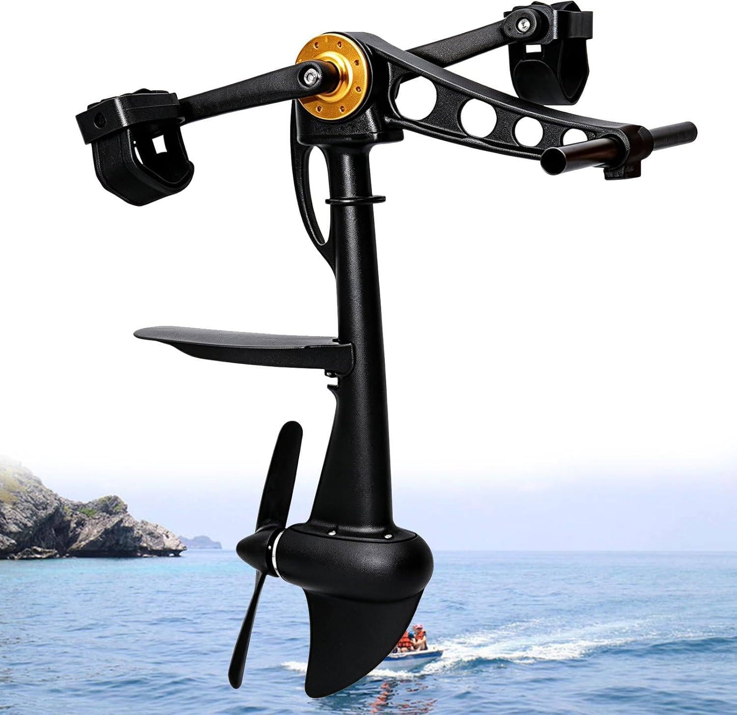 MANYOUYOU Kayak Pedal Drive, Underwater Clips Pedal System, Left and Right Interchangeable Mount, 5–8 Km/H, Kayak Pedal System, Kayak Accessories, For Kayaks and Inflatable Fishing Boats