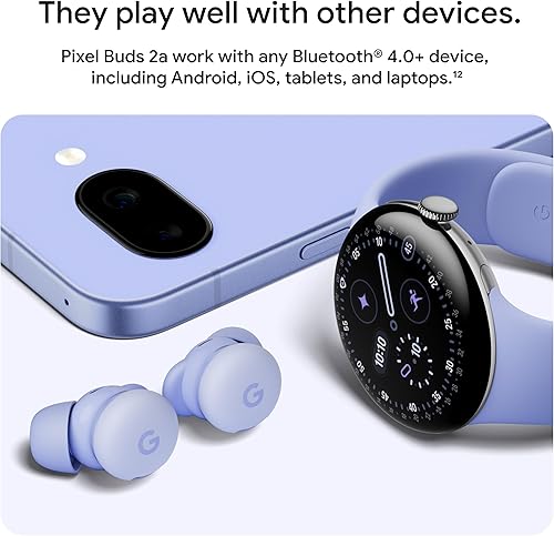 Miniatura 12 de Google Pixel Buds 2a - Auriculares inalámbricos Bluetooth con cancelación activa de ruido y modo de transparencia, ligeros, ajuste cómodo, batería