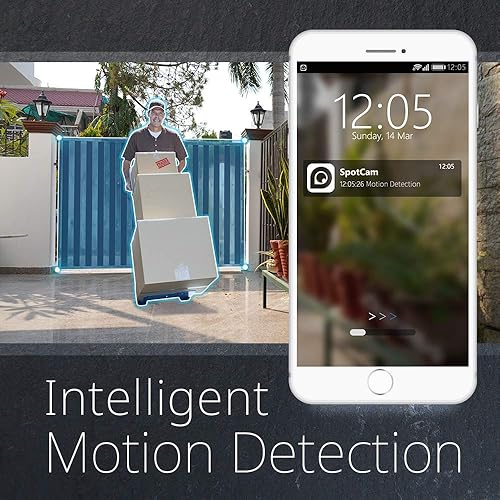 Miniatura 5 de SpotCam Timbre de video 2, configuración Bluetooth y Wi-Fi, batería recargablealimentada por CACC, FHD 1080P, audio bidireccional, ángulo de visión