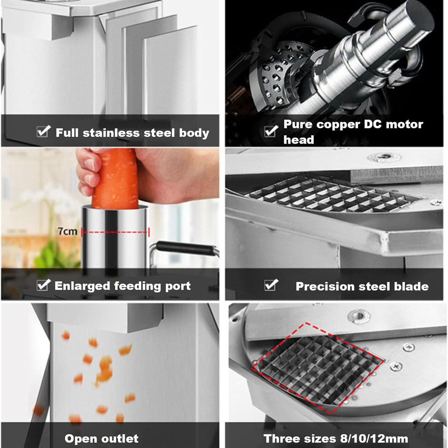 Amazon｜業務用フードプロセッサー、200W 電気果物と野菜