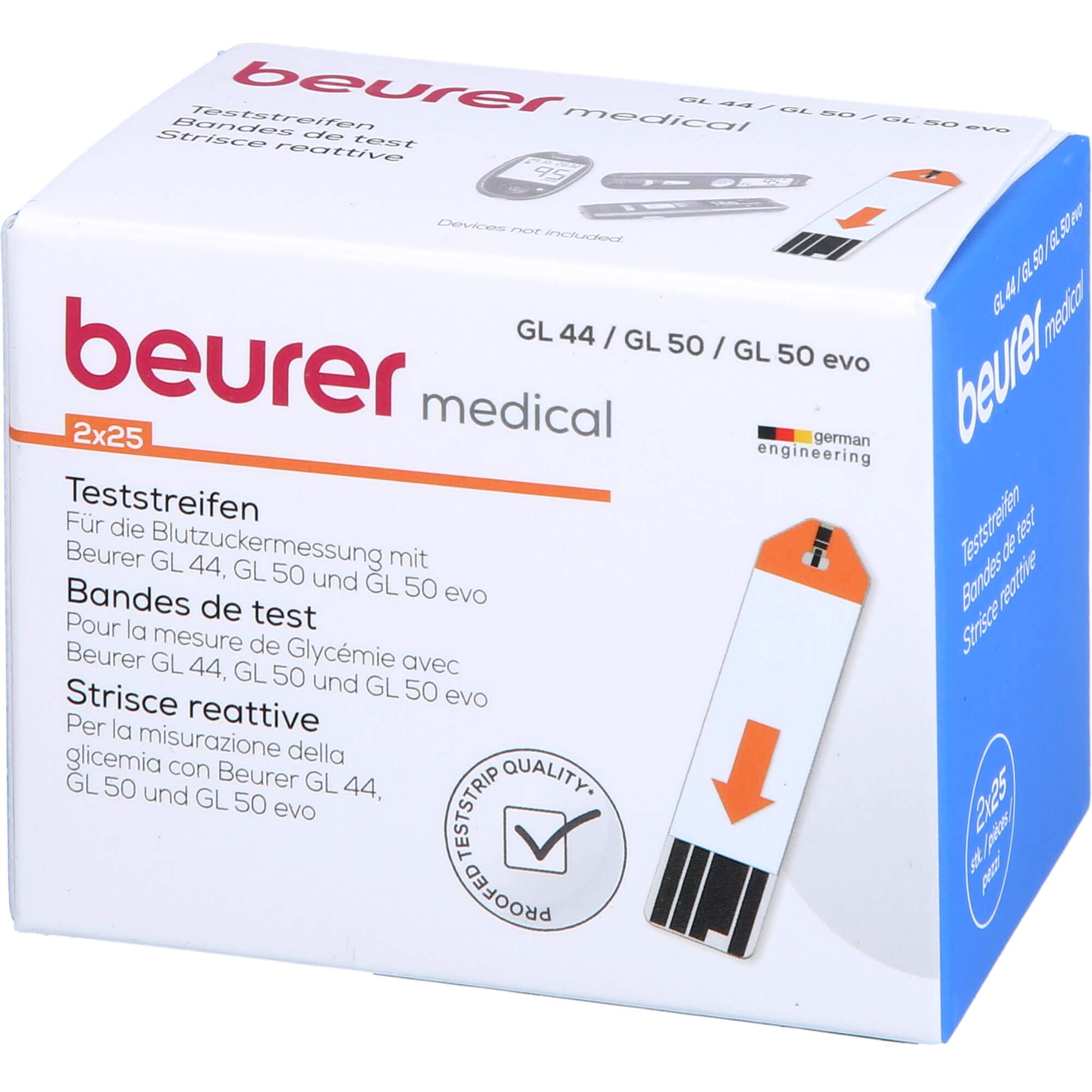 BEURER GL44/GL50 Teststreifen 50 St Teststreifen